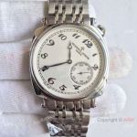 Swiss Replica Vacheron Constantin Geneve Driver's Watch Stainless Steel White Dial